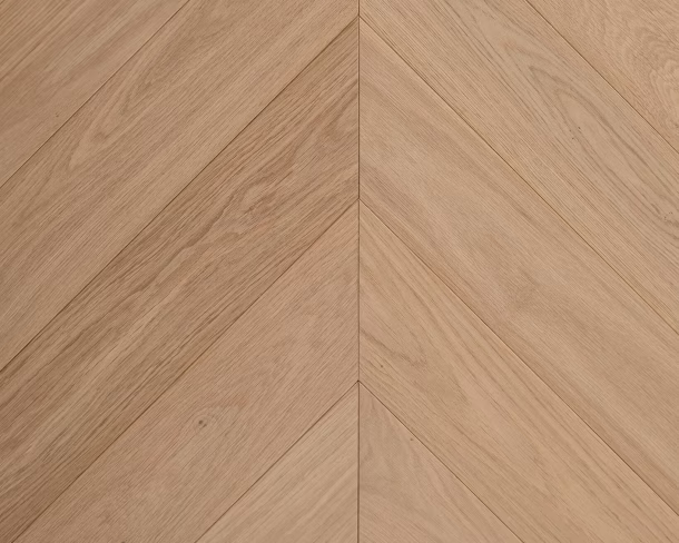 Clear Transparent Chevron Engineered Floor 