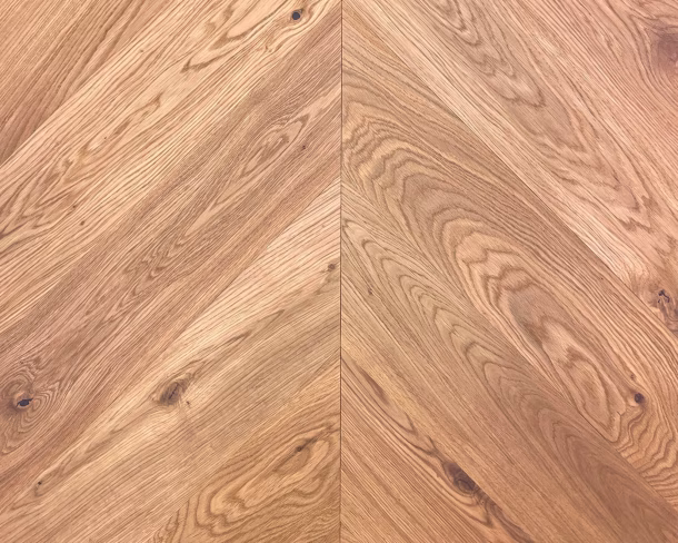 Golden Character Chevron Engineered Floor 
