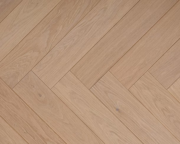 Clear Transparent Herringbone Engineered Floor 