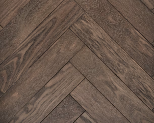 Elephant Light Grey Herringbone Engineered Floor 