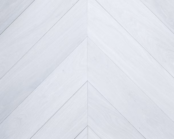 Ice White Chevron Engineered Floor 