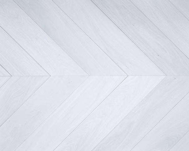 Ice White Chevron Engineered Floor 