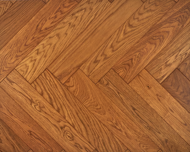 Smoked Natural Bronze Herringbone Engineered Floor 