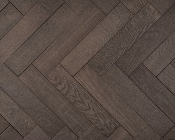 Elephant Grey Herringbone Bandsawn Engineered Floor 
