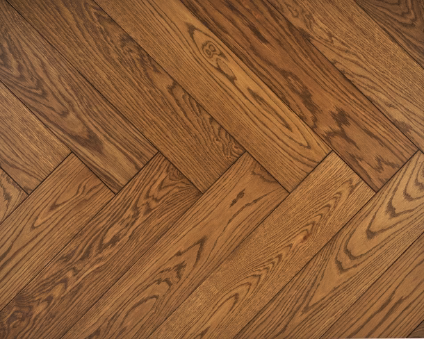 Saffron Brown Herringbone Engineered Floor 