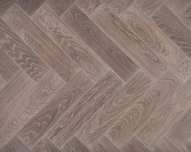 Smokey Grey Herringbone Engineered Floor 